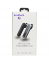 Kooltech - Auricular inalámbrico con bluetooth, manos libres con micrófono, sonido estéreo, control de voz, LED, batería larga d
