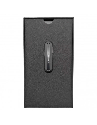 Kooltech - Auricular inalámbrico con bluetooth, manos libres con micrófono, sonido estéreo, control de voz, LED, batería larga d