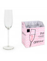 Set de 6 copas de cava de cristal, modelo grandeur, champán, cócteles, champagne, aptas para lavavajillas, celebraciones (21 cl,