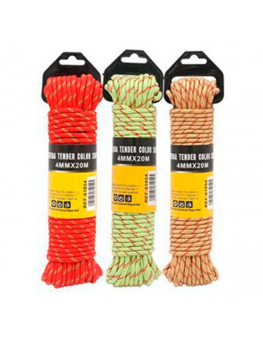 Cuerda Trenzada resistente para tender la ropa, 4 mm de grosor, 10 metros de largo, Color Aleatorio