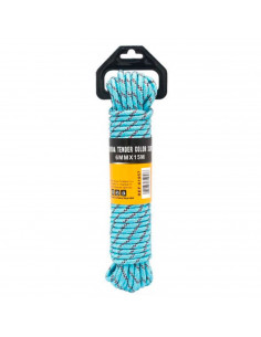 Cuerda Trenzada resistente para tender la ropa, 6mm de grosor, 15 metros de largo, Color Aleatorio.