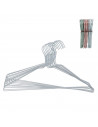 Tradineur - Set de 10 perchas metálicas para ropa, trajes, camisetas, camisas, chaquetas, vestidos, faldas, pantalones, 40 x 21