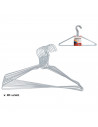 Tradineur - Set de 10 perchas metálicas para ropa, trajes, camisetas, camisas, chaquetas, vestidos, faldas, pantalones, 40 x 21