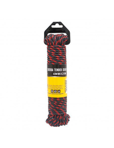 Cuerda Trenzada resistente para tender la ropa, 4 mm de grosor, 20 metros de largo, Color Aleatorio.