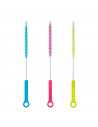 Cepillo limpiatubos para el baño, fregadero, tamaño 32,5 x 2 x 2 cm, Color surtido