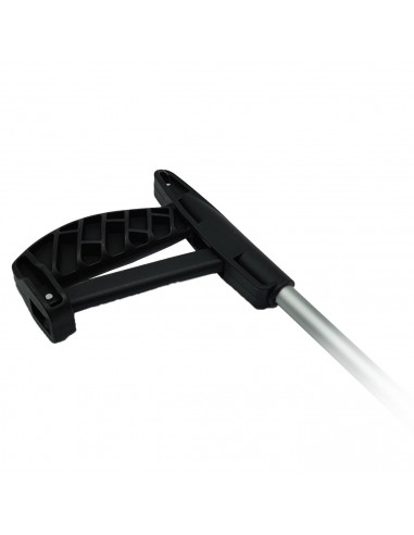 Agarrador con pinza de aluminio y borde antideslizante de largo alcance, con un alcance 76cm. color negro.