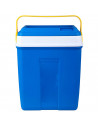 Nevera portátil con asa, 18 litros, polipropileno,porta alimentos para playa, acampada, camping, 38 x 28 x 17 cm, color azul y a