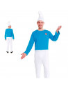 Disfraz de duende azul, incluye mono y gorro, fibra sintética, carnaval, halloween, cosplay, fiestas, celebraciones, adulto unis