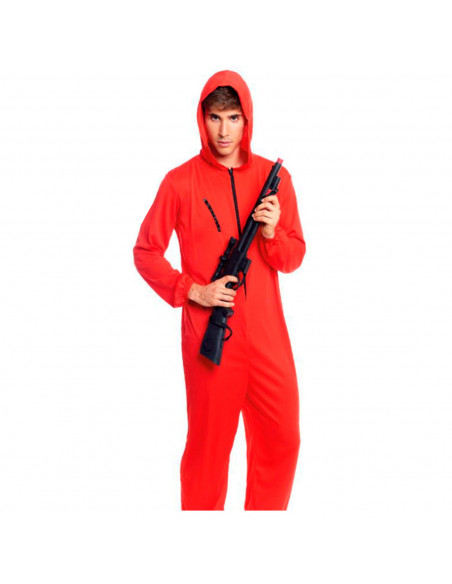 Disfraz de atracador con capucha, fibra sintética, incluye mono, accesorios no incluidos, carnaval, halloween, cosplay, fiesta,