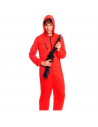 Disfraz atracador con capucha, fibra sintética, incluye mono, accesorios no incluidos, carnaval, halloween, cosplay, fiesta, adu