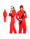 Disfraz atracador con capucha, fibra sintética, incluye mono, accesorios no incluidos, carnaval, halloween, cosplay, fiesta, adu