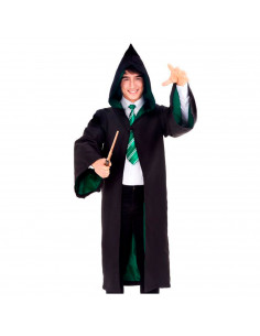 Disfraz de aprendiz de mago verde, fibra sintética, incluye túnica, accesorios no incluidos, carnaval, halloween, cosplay, adult