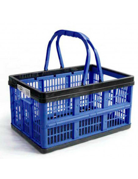 Caja plegable de plástico 38,5 x 25,5 x 20 cm, 16 litros. Contenedor, cesto robusto para almacenamiento de documentos, juguetes, Caja plegable de plástico 38,5 x 25,5 x 20 cm, 16 litros. Contenedor, cesto robusto para almacenamiento de documentos, juguetes,