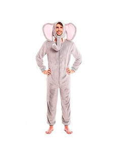 Disfraz elefante de color gris para adultos y jovenes para carnavales, halloween y celebraciones, talla S