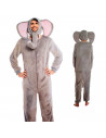 Disfraz elefante de color gris para adultos y jovenes para carnavales, halloween y celebraciones, talla S