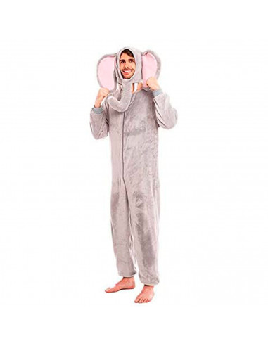 Disfraz elefante de color gris para adultos y jovenes para carnavales, halloween y celebraciones, talla S
