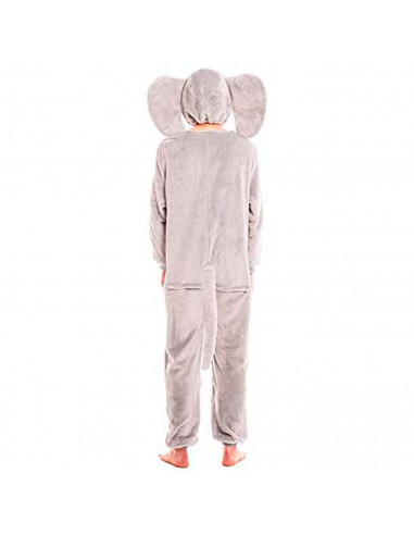 Disfraz elefante de color gris para adultos y jovenes para carnavales, halloween y celebraciones, talla S