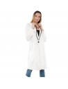 Bata blanca adulto de fibra sintética, disfraz doctor, médico, incluye bata, accesorios no incluidos, carnaval, halloween, cospl