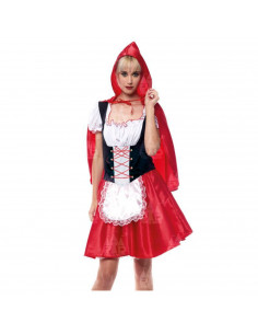 Disfraz de caperucita roja de fibra sintética, incluye vestido y capa, carnaval, halloween, cosplay, fiestas, adulto mujer, tall