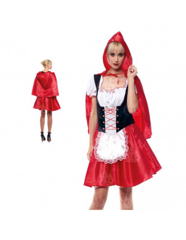 Disfraz de caperucita roja de fibra sintética, incluye vestido y capa, carnaval, halloween, cosplay, fiestas, adulto mujer, tall