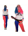 Disfraz chica problemática color rojo y azul tanto para jóvenes como para adulto para carnaval, halloween y celebraciones, talla