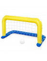 Tradineur - Portería de waterpolo hinchable con pelota, flotante, inflables para piscina, diversión, verano, 76 x 142 cm, diseño