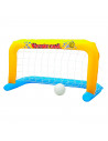 Tradineur - Portería de waterpolo hinchable con pelota, flotante, inflables para piscina, diversión, verano, 76 x 142 cm, diseño