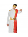 Disfraz de chico romano de color blanco y rojo para jóvenes y adultos para carnaval, halloween y celebraciones talla S