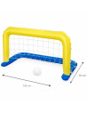 Tradineur - Portería de waterpolo hinchable con pelota, flotante, inflables para piscina, diversión, verano, 76 x 142 cm, diseño