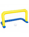 Tradineur - Portería de waterpolo hinchable con pelota, flotante, inflables para piscina, diversión, verano, 76 x 142 cm, diseño