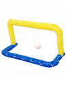 Tradineur - Portería de waterpolo hinchable con pelota, flotante, inflables para piscina, diversión, verano, 76 x 142 cm, diseño