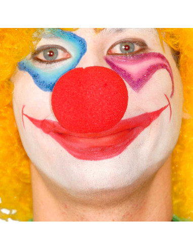 Nariz roja de espuma, nariz de payaso, complementos de disfraces, carnaval, halloween, cosplay, circo, fiestas, cumpleaños, adul