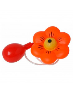 Tradineur - Flor de payaso de plástico con chorro de agua, complementos de disfraces de adulto, carnaval, halloween, circo, fies