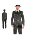 Disfraz de antiguo guardia civil de color verde para jóvenes y adultos para carnaval, halloween, celebraciones, talla S.