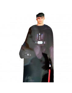 Disfraz de caballero oscuro de color negro para jóvenes y adultos para carnaval, halloween, celebraciones, talla S.
