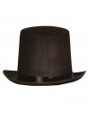 Clásico sombrero chistera alta de fieltro color negro para jóvenes y adultos para carnaval, halloween y celebraciones. Tamaño 18