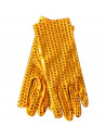 Guantes cortos, lentejuelas, 100% poliéster, complementos de disfraz, carnaval, halloween, cosplay, fiestas, cumpleaños (Amarill