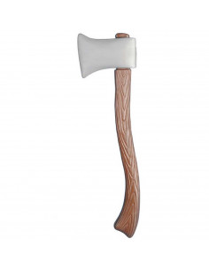 Clásico hacha con diseño de madera de plástico para jóvenes y adultos, complemento para carnaval, halloween y celebraciones. Tam