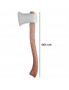 Clásico hacha con diseño de madera de plástico para jóvenes y adultos, complemento para carnaval, halloween y celebraciones. Tam