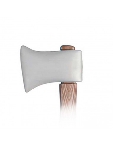 Clásico hacha con diseño de madera de plástico para jóvenes y adultos, complemento para carnaval, halloween y celebraciones. Tam