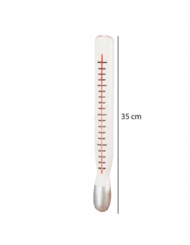 Gigante termómetro de juguete XXL para niños para combinar con disfraces para jugar. Tamaño: 35 x 4 x 3 cm
