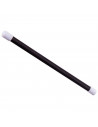 Clásica varita de mago de color negra con bordes blancos para niños, para combinar con disfraces para jugar. Tamaño: 25 x 1 x 1