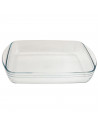 Tradineur - Fuente para horno rectangular - Fabricado en Vidrio - Apto para horno, microondas, congelador y lavavajillas - 4,5 L