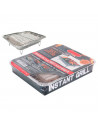 Barbacoa instantánea desechable 25 x 31 cm. Parrilla para barbacoa con soporte de seguridad para camping, picnic, excursiones, 8