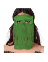 Antifaz de flecos de color aleatorio para jóvenes y adultos, complemento para carnaval, halloween y celebraciones. Tamaño: 10 x
