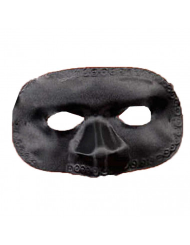 Antifaz de flecos de color negro para jóvenes y adultos, complemento para carnaval, halloween y celebraciones. Tamaño: 10 x 17 x