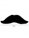 Bigote adhesivo de color negro de modelos aleatorios para jóvenes y adultos, complemento para carnaval, halloween y celebracione