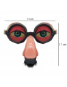 Gafas con nariz y mostacho color piel para carnaval, halloween y celebraciones, tamaño 11 x 14 x 5 cm