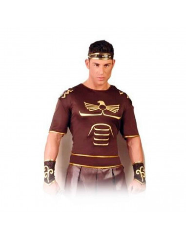 Disfraz de gladiador de color marrón oscuro para jóvenes y adultos, para carnaval, halloween, celebraciones, Talla única
