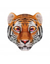 Careta de bebé tigre para niños para combinar con disfraces para carnaval, halloween y celebraciones. Tamaño: 37 x 33 x 3 cm